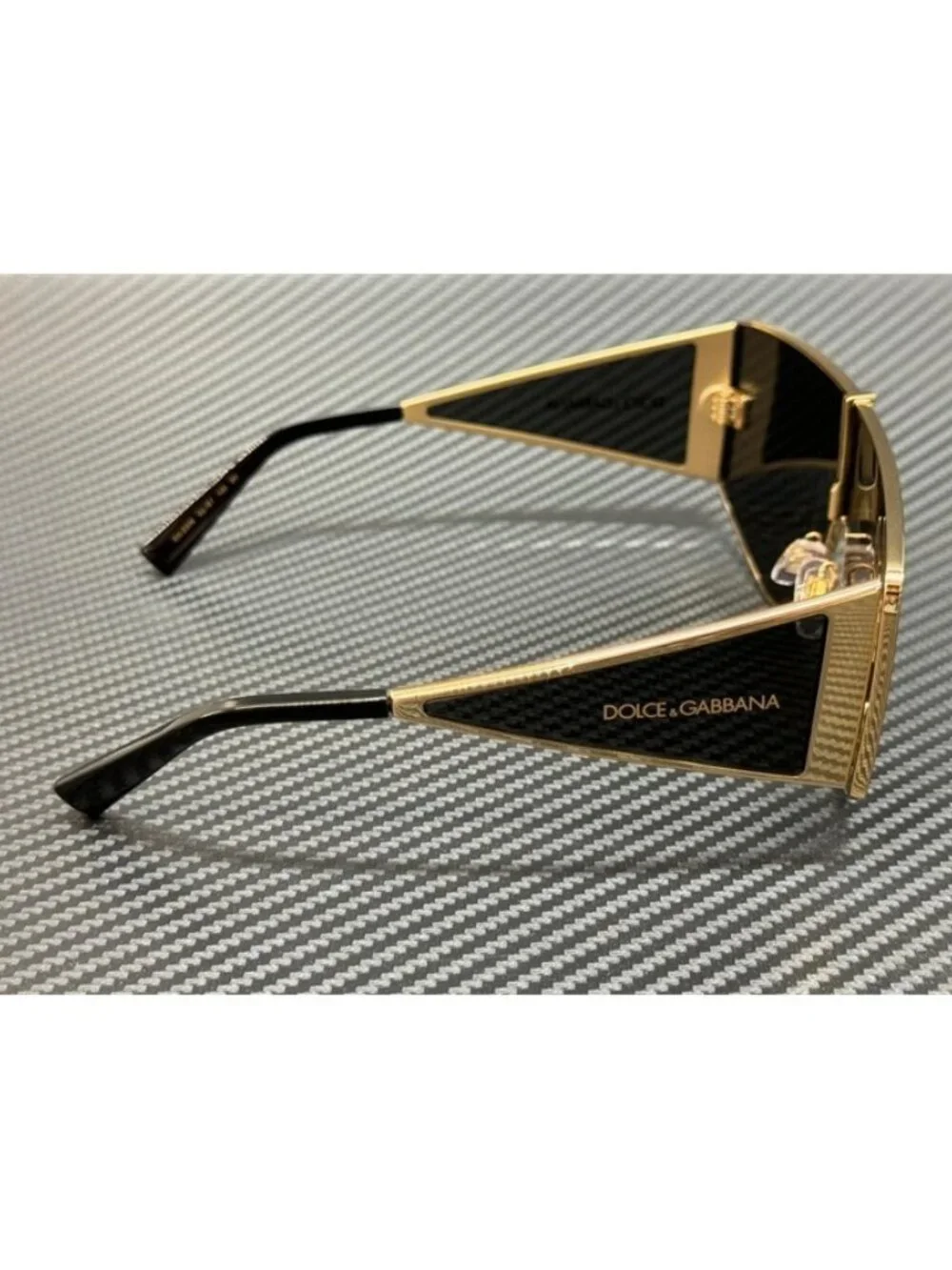 New Dolce & Gabbana Men Gold Grey Sunglasses 70-21-145